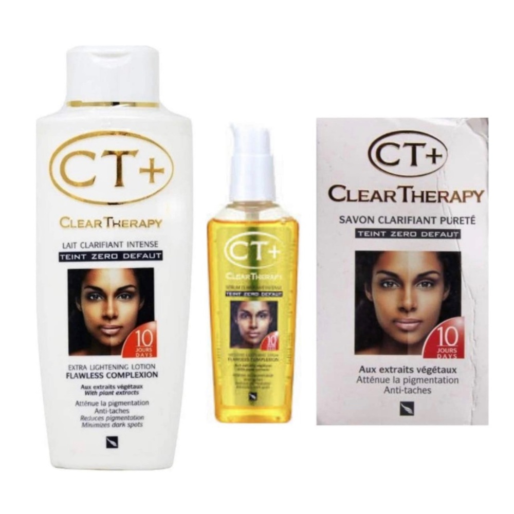 CT+ Clear Therapy + Lotion 500ml + Beauty Bar 175g + Serum. ( WHOLE SET )